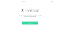 Desktop Screenshot of feathersjs.com