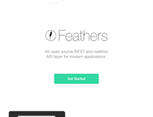 Tablet Screenshot of feathersjs.com
